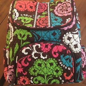 Vera Bradley double zip backpack -Lola pattern EUC